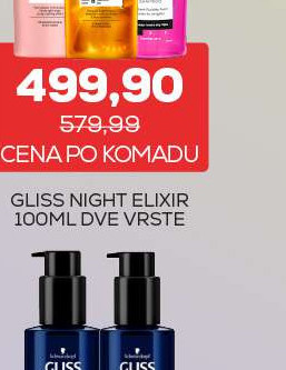 GLISS SAMPOON 400ML DVE VRSTE