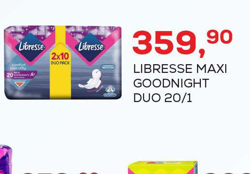 LIBRESSE MAXI GOODNIGHT DUO 20/1