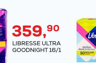 LIBRESSE ULTRA GOODNIGHT 16/1