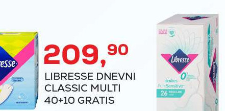 LIBRESSE DNEVNI CLASSIC MULTI 40+10 GRATIS