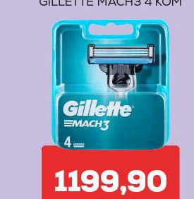 GILLETTE MACH3 4 KOM