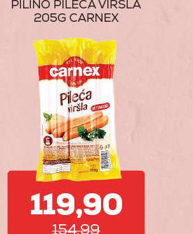 PLJNO PILECA VIRSLA 205G CARNEX