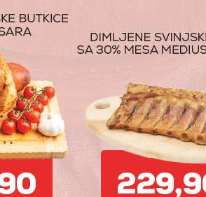 DIMLJENE SVINJSKE BUTICE 5% SA 30% MESA MEDIUS MESARA