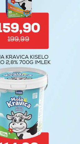 MOJA KRAVICA TRAJNO MLEKO BEZ LAKT. 1% 1L TB IMLEK