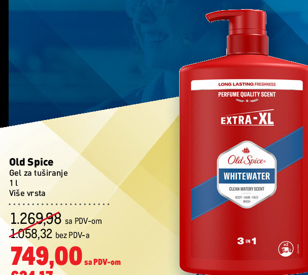 Old Spice Whitewater Gel za tuširanje